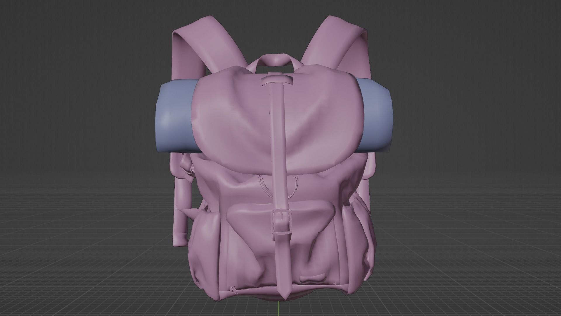 Outfit set with Backpack 3D model_29