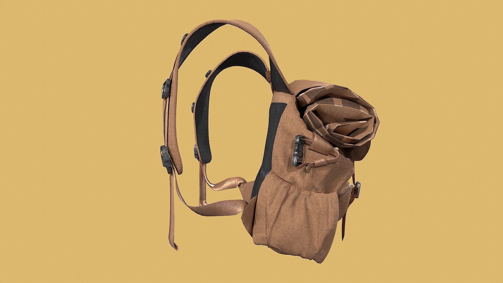 Outfit set with Backpack 3D model_18