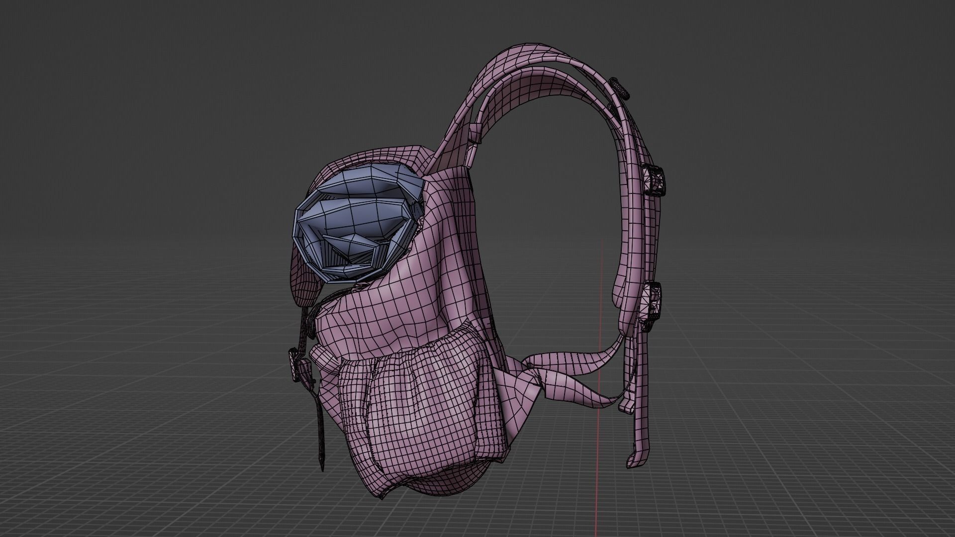 Outfit set with Backpack 3D model_33