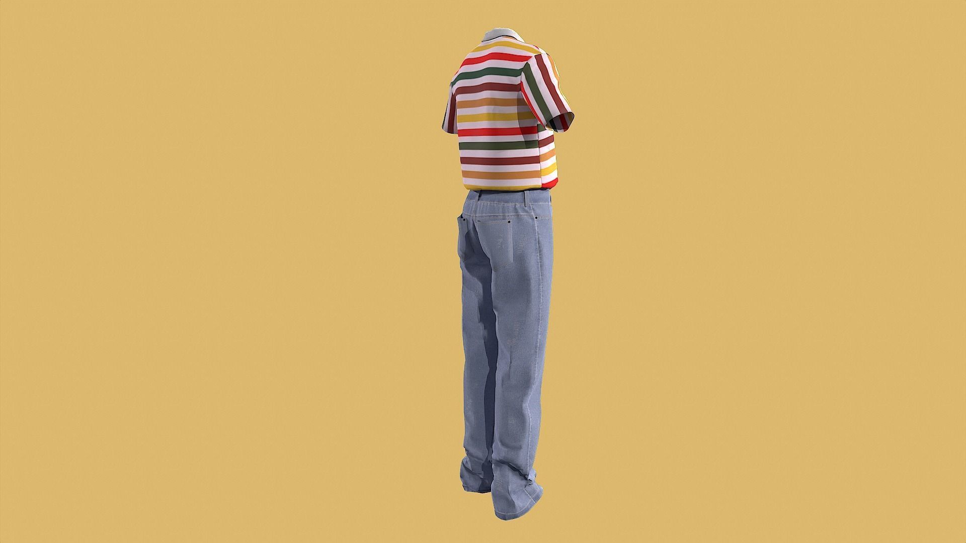 Outfit set with Backpack 3D model_15