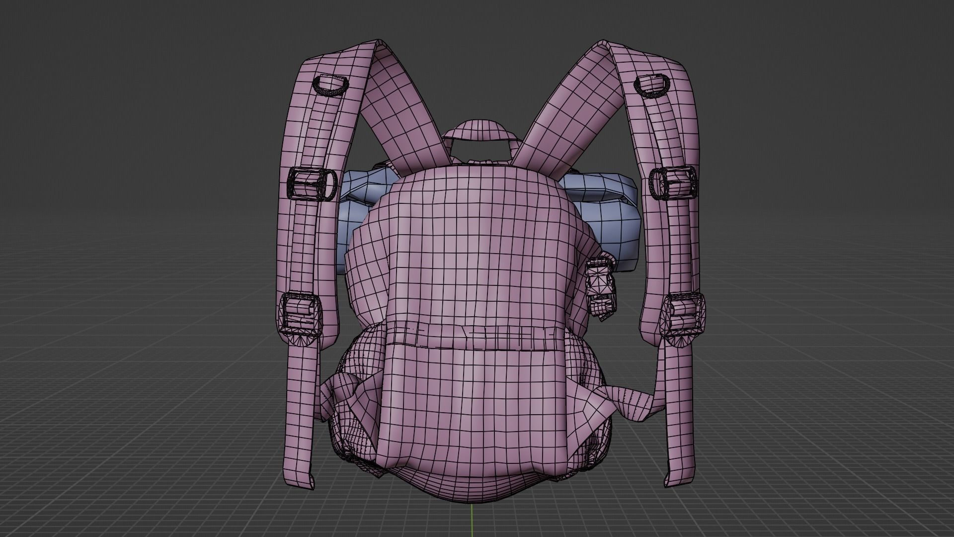Outfit set with Backpack 3D model_32