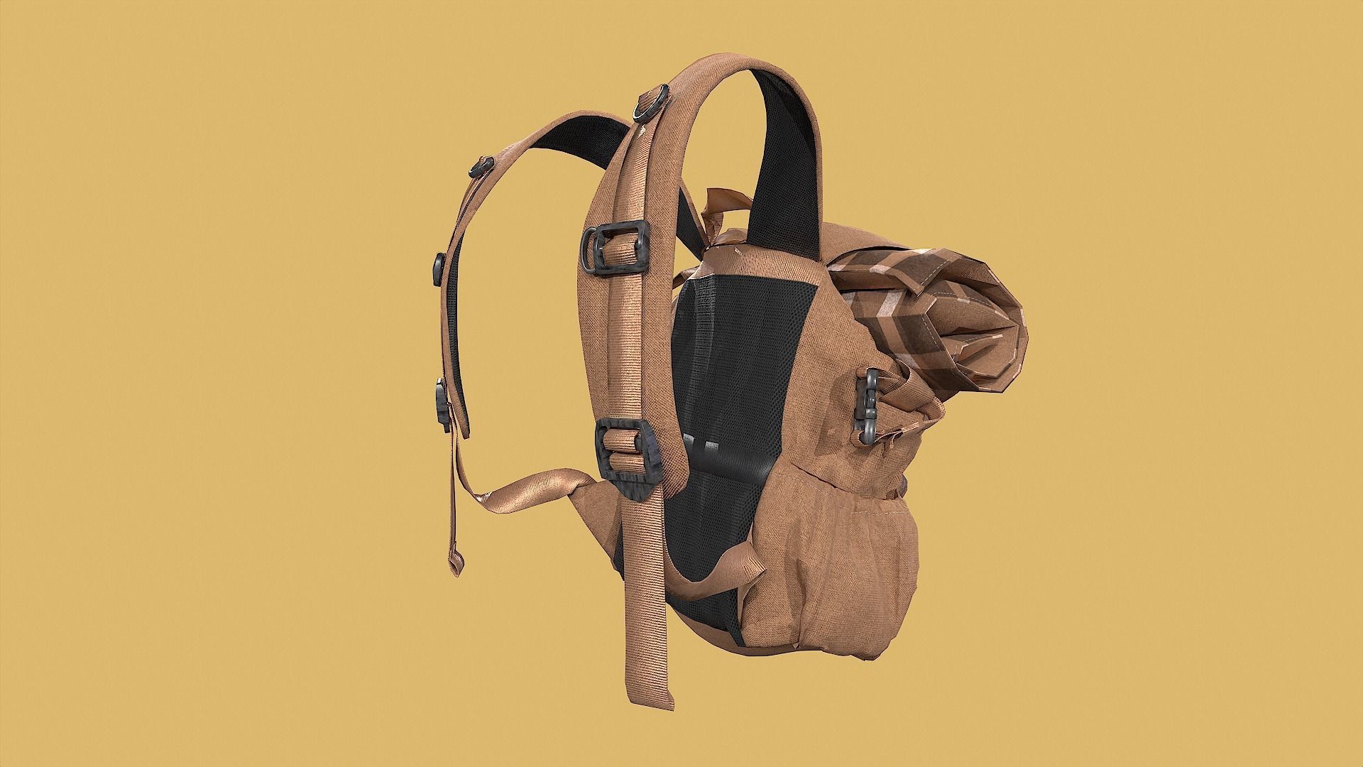 Outfit set with Backpack 3D model_19