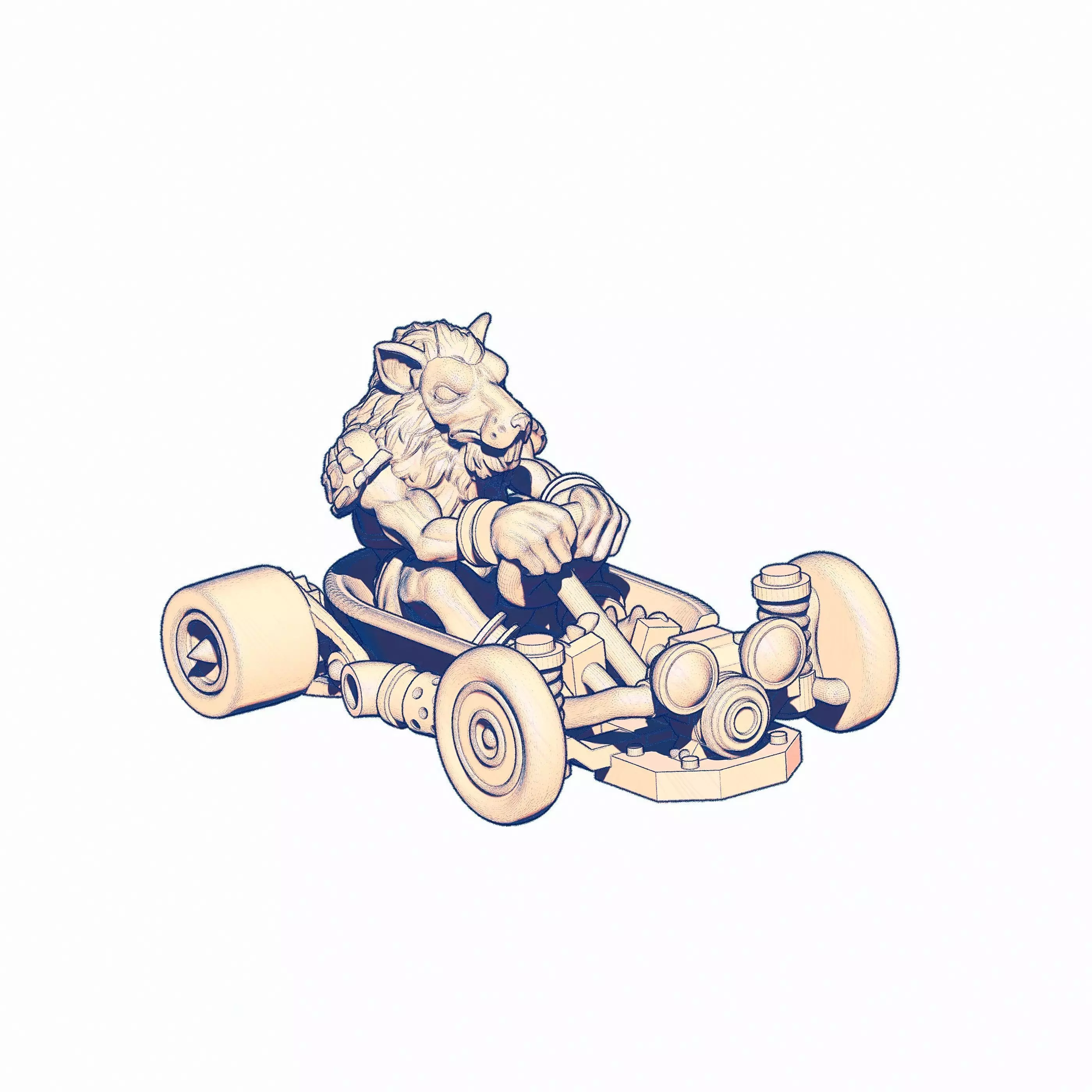 Gato TUSSLE FOR VICTORY Free 3D print model