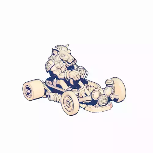 Gato TUSSLE FOR VICTORY Free 3D print model