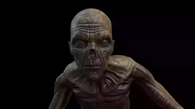 ZOMB04 Zombie Running Animation 3D model