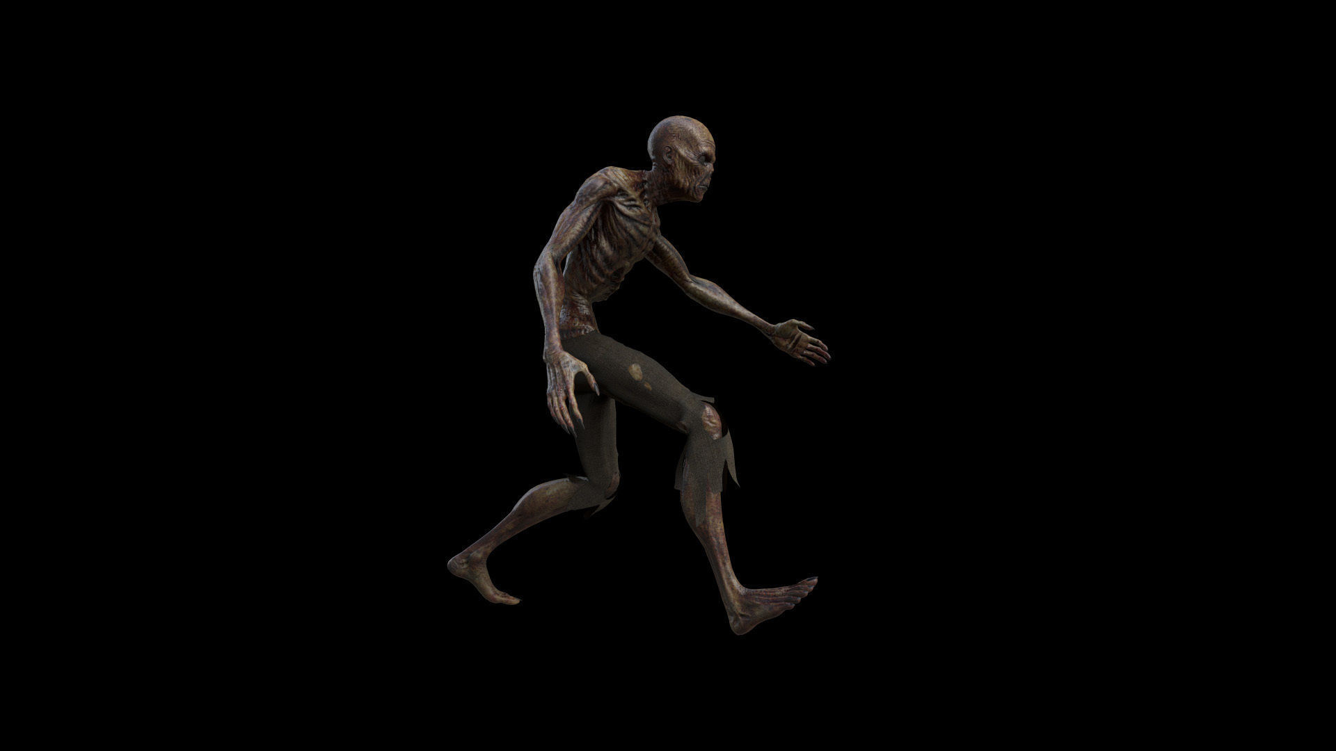 ZOMB04 Zombie Running Animation 3D model_5