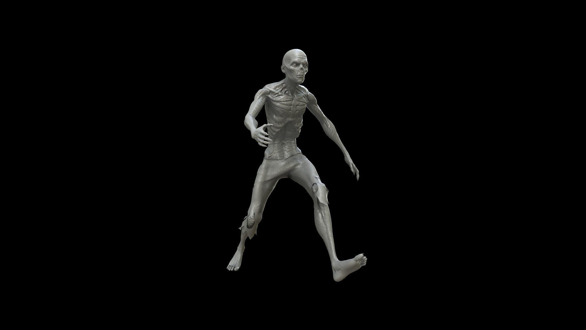 ZOMB04 Zombie Running Animation 3D model_3