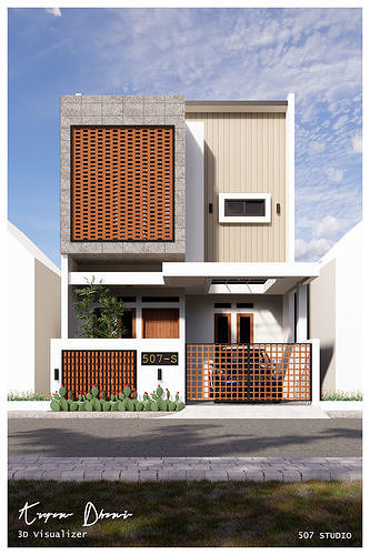 Small Modern House 3D model
