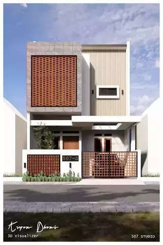 Small Modern House 3D model