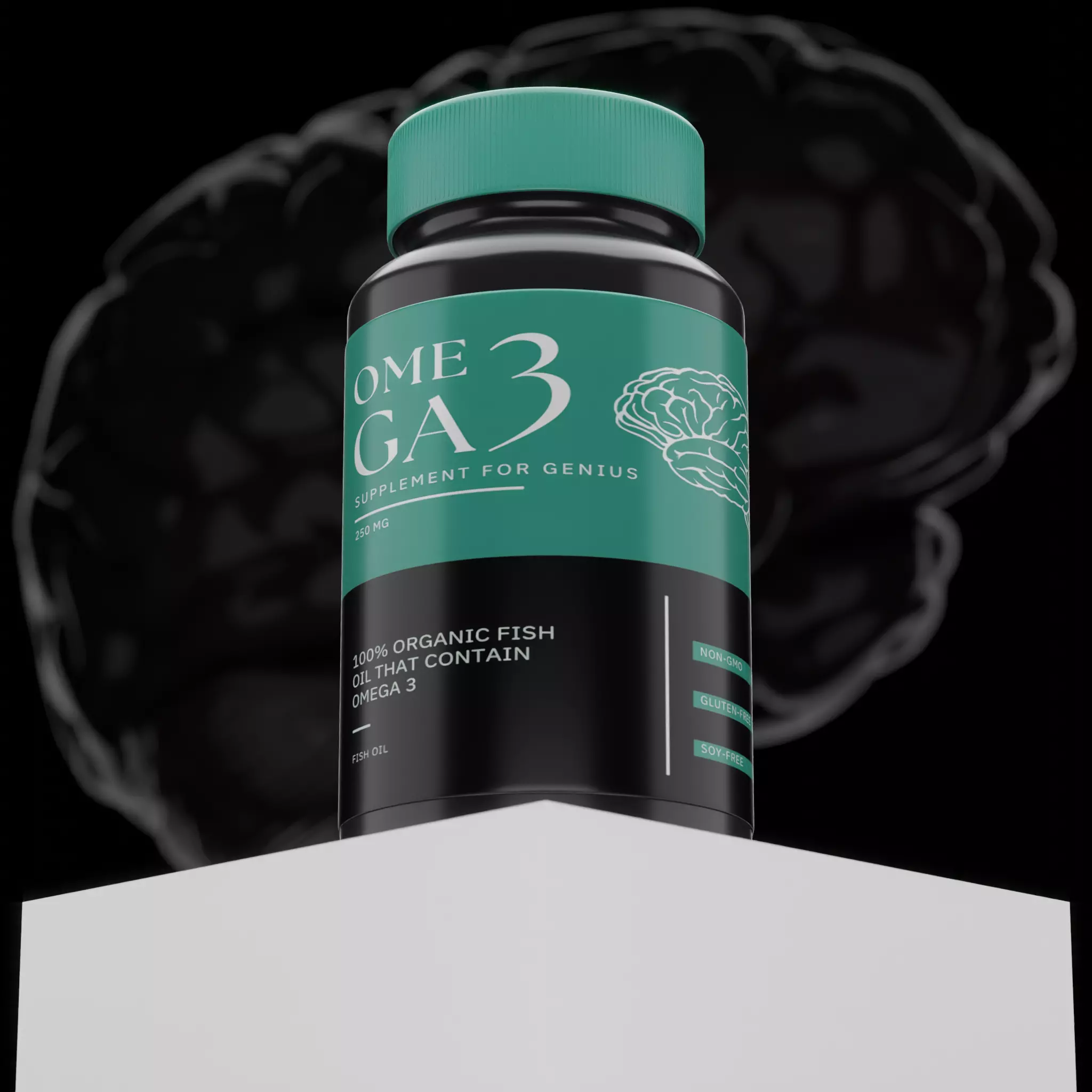 Supplement or Medicine Bottle Free 3D model