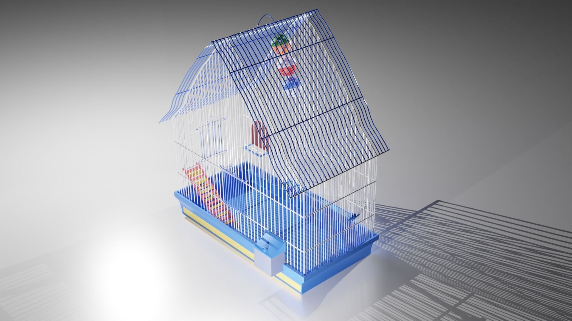 Parrot cage 3D model_1
