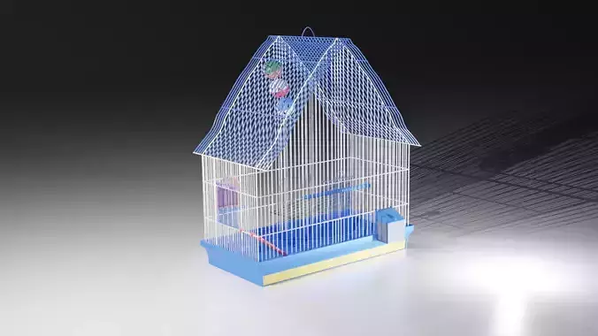 Parrot cage 3D model