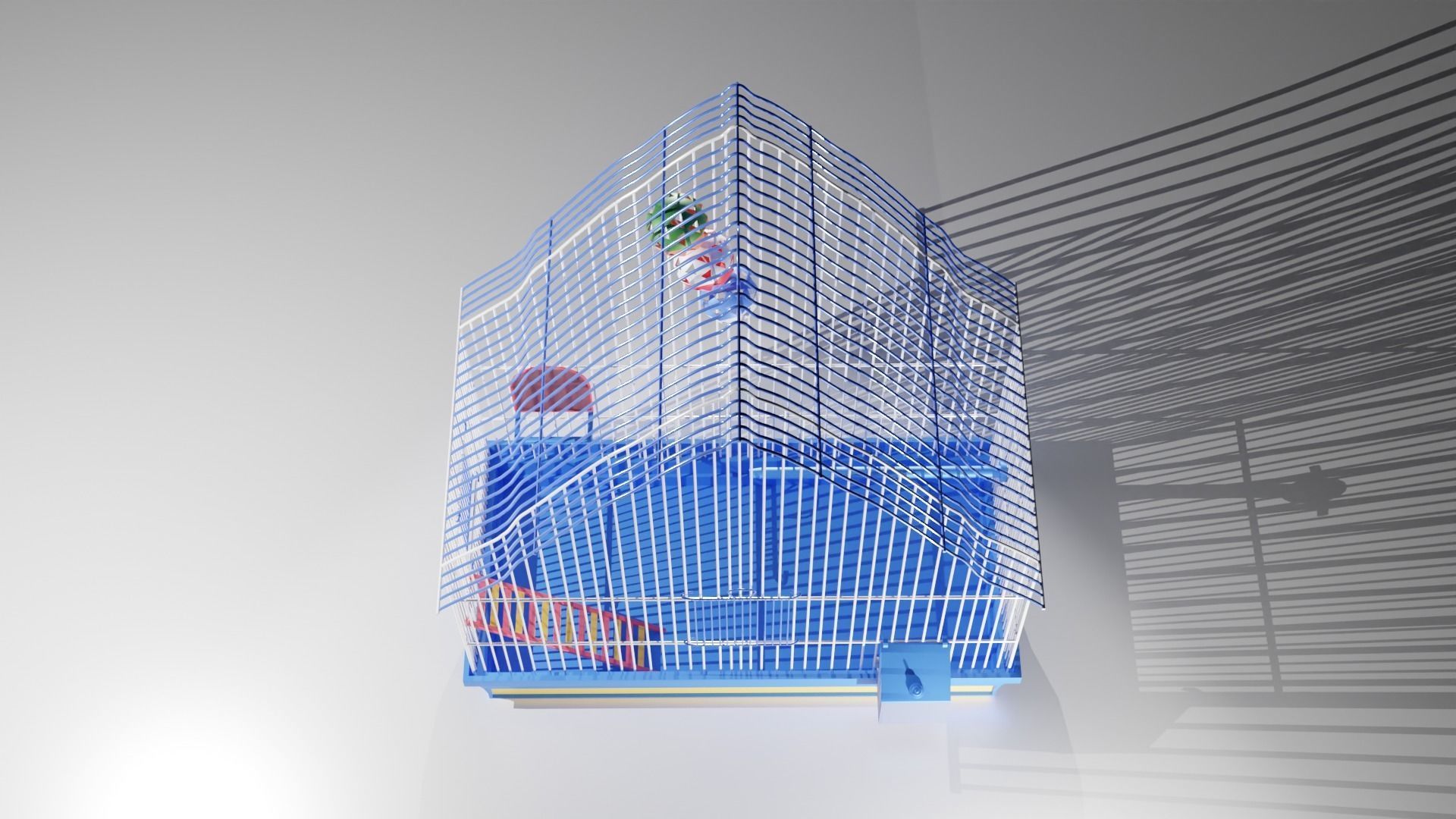 Parrot cage 3D model_4