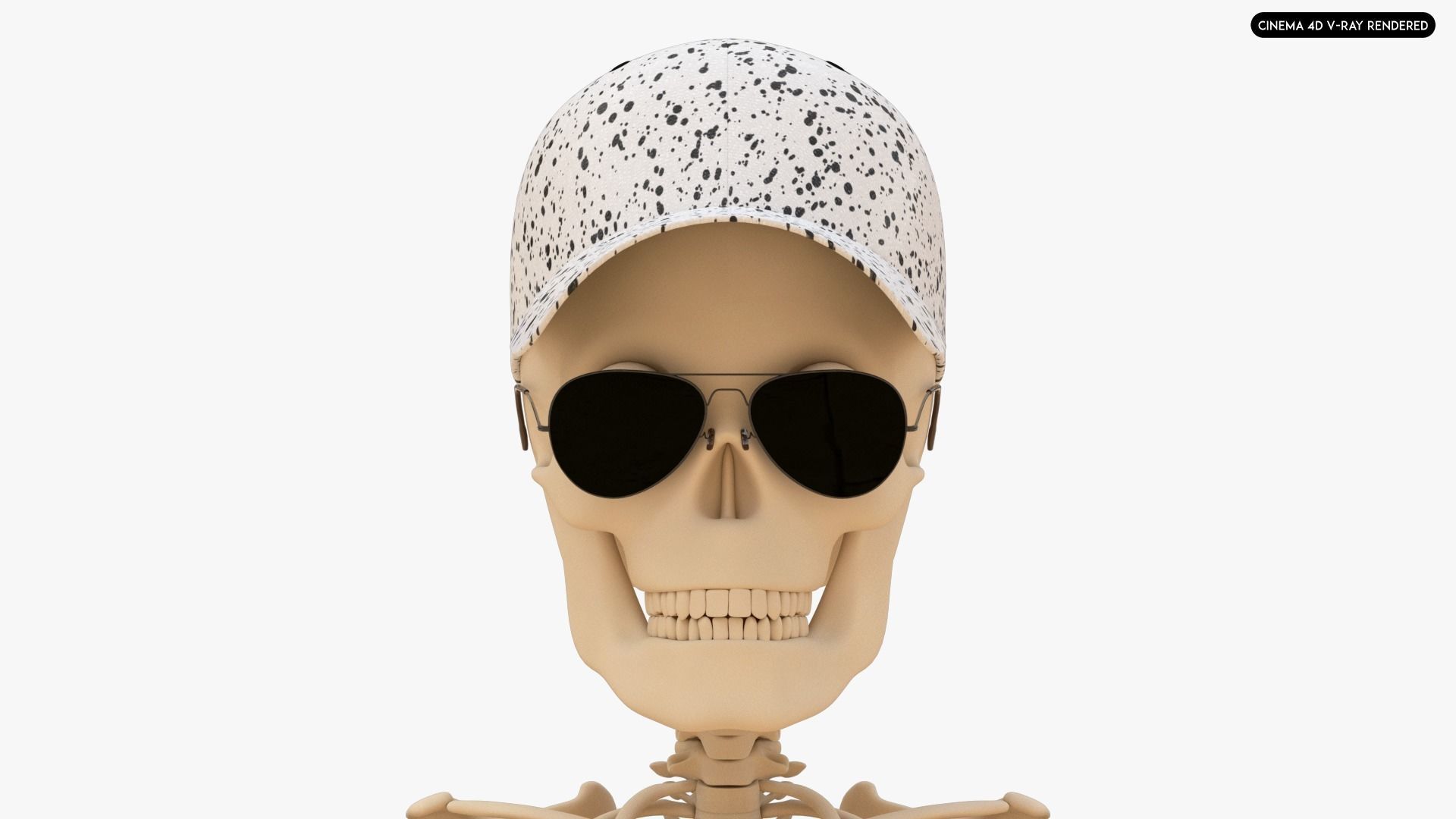 Stylized Human Skeleton Fully Rigged 3D model_21