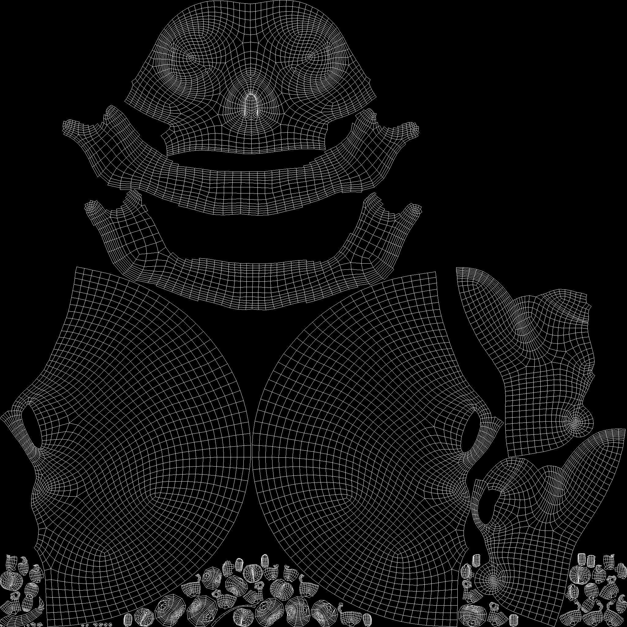 Stylized Human Skeleton Fully Rigged 3D model_45