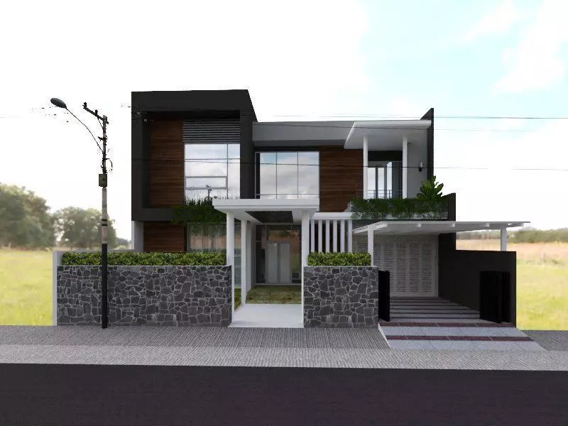 Modern Minimalis House Concept 3D print model