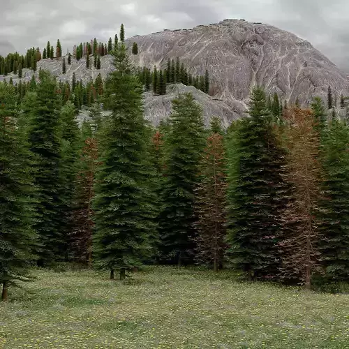 Mountain landscape 3D model