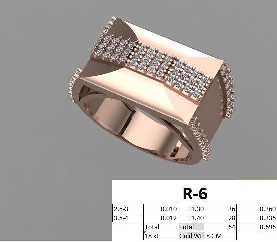 rings 3D print model