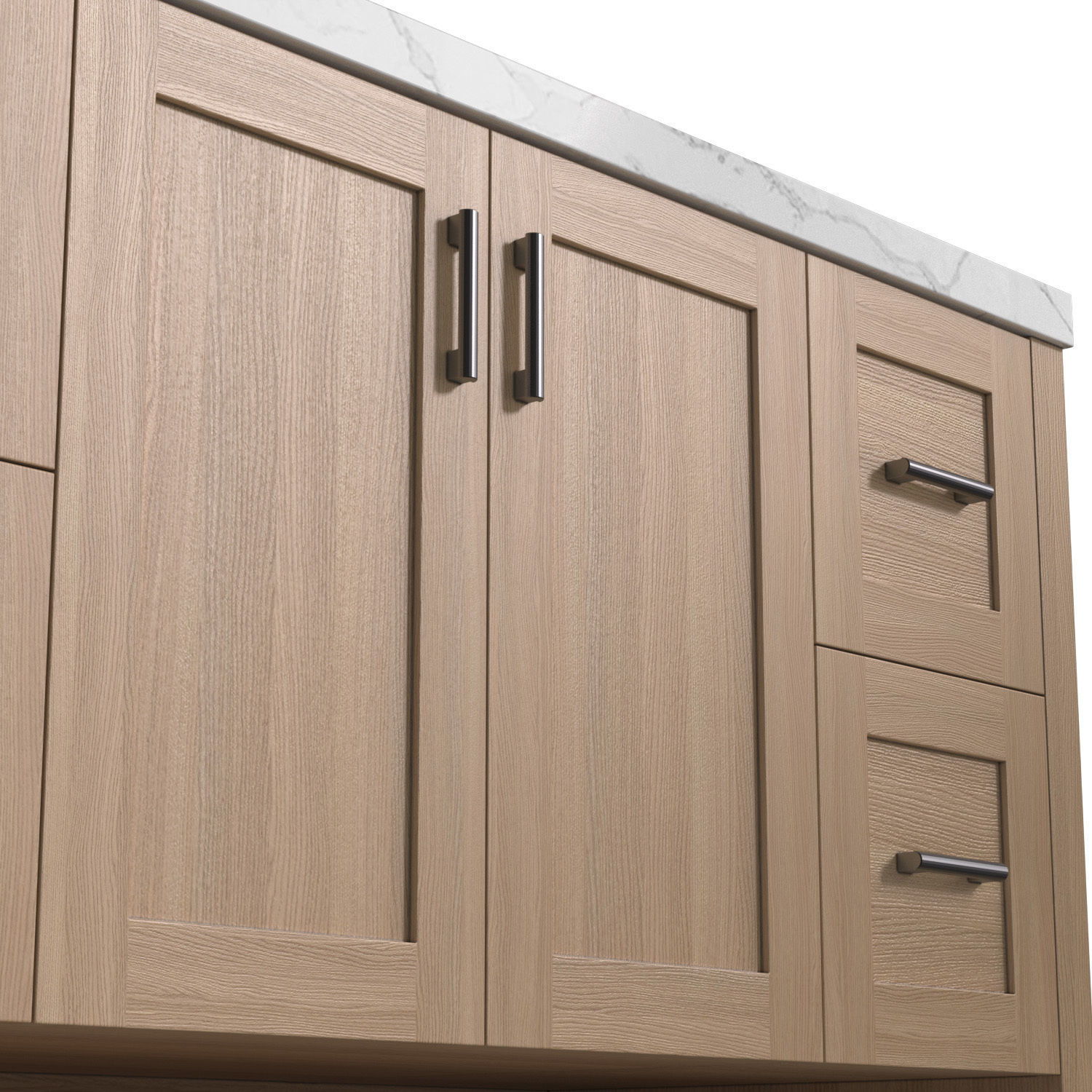 Sideboard Rustic modern hemnes dresser buffet  3D model_1