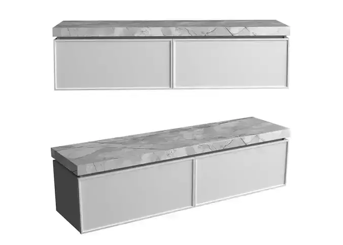 Wall mounted TV cabinet table Moreli