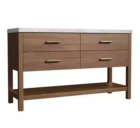 Console table in country style PORTOBELLO PAINTED 3D model