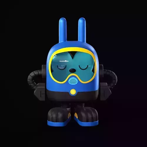Oswald the Lucky Rabbit Low-poly 3D model