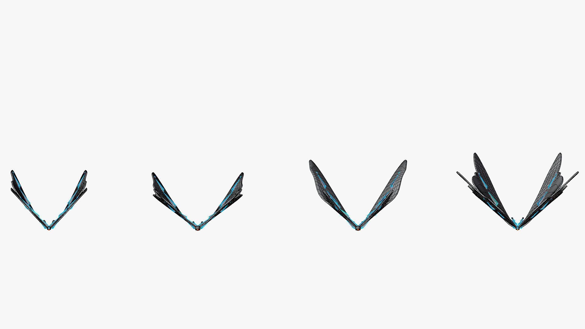 Fantasy Butterfly Anime Style Low-poly 3D model_7