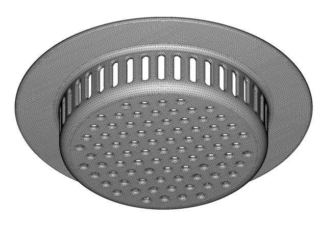 Plastic Kitchen Sink Strainer 3D model_4