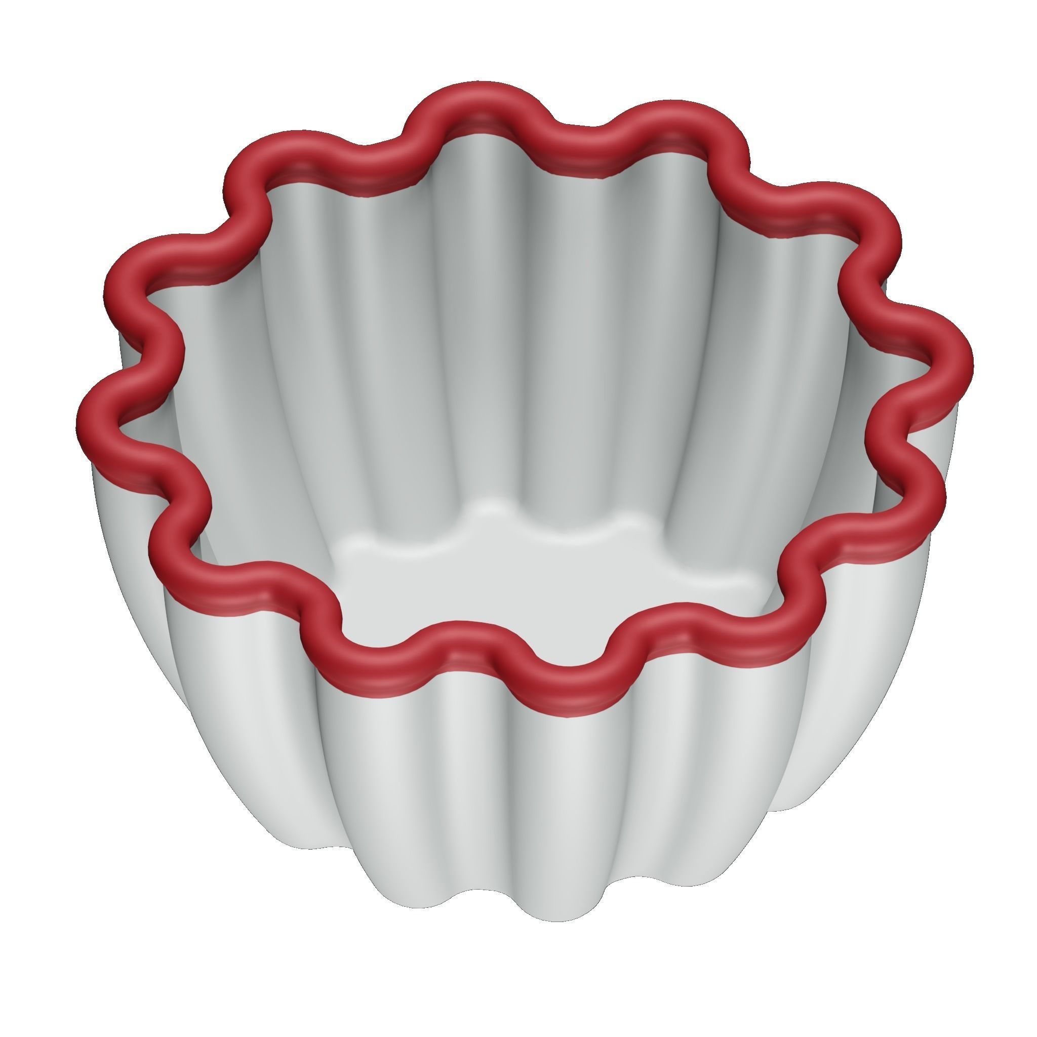 Plastic Soup Bowl 3D model_1