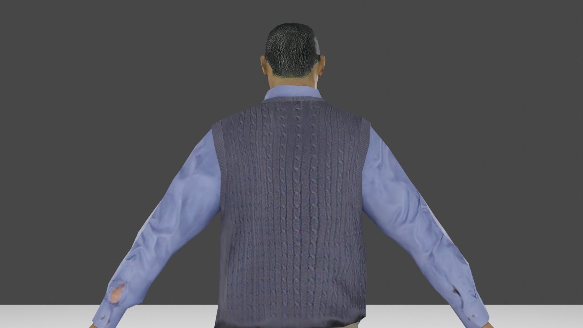 Men Business Low-poly 3D model_17