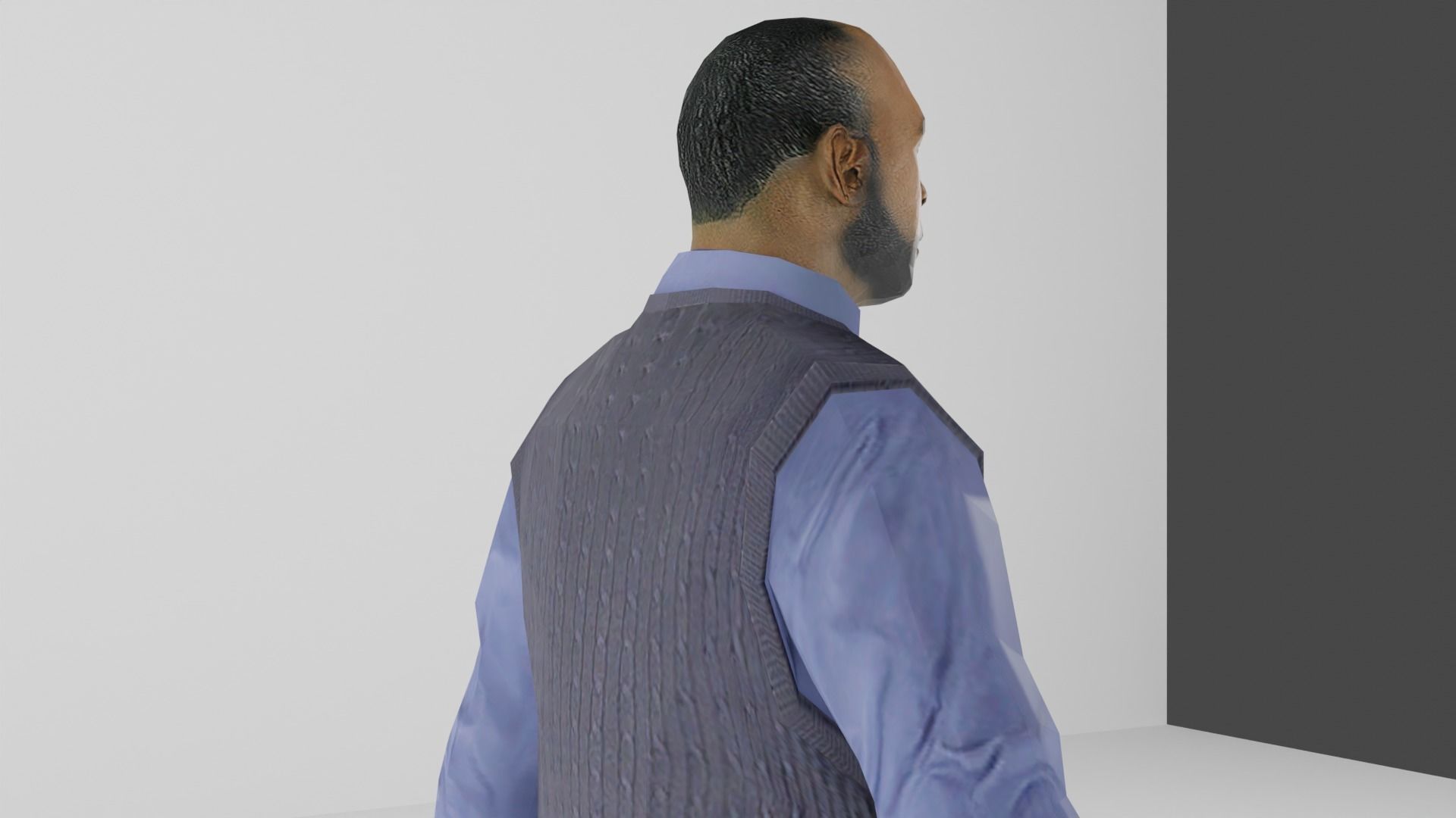 Men Business Low-poly 3D model_11