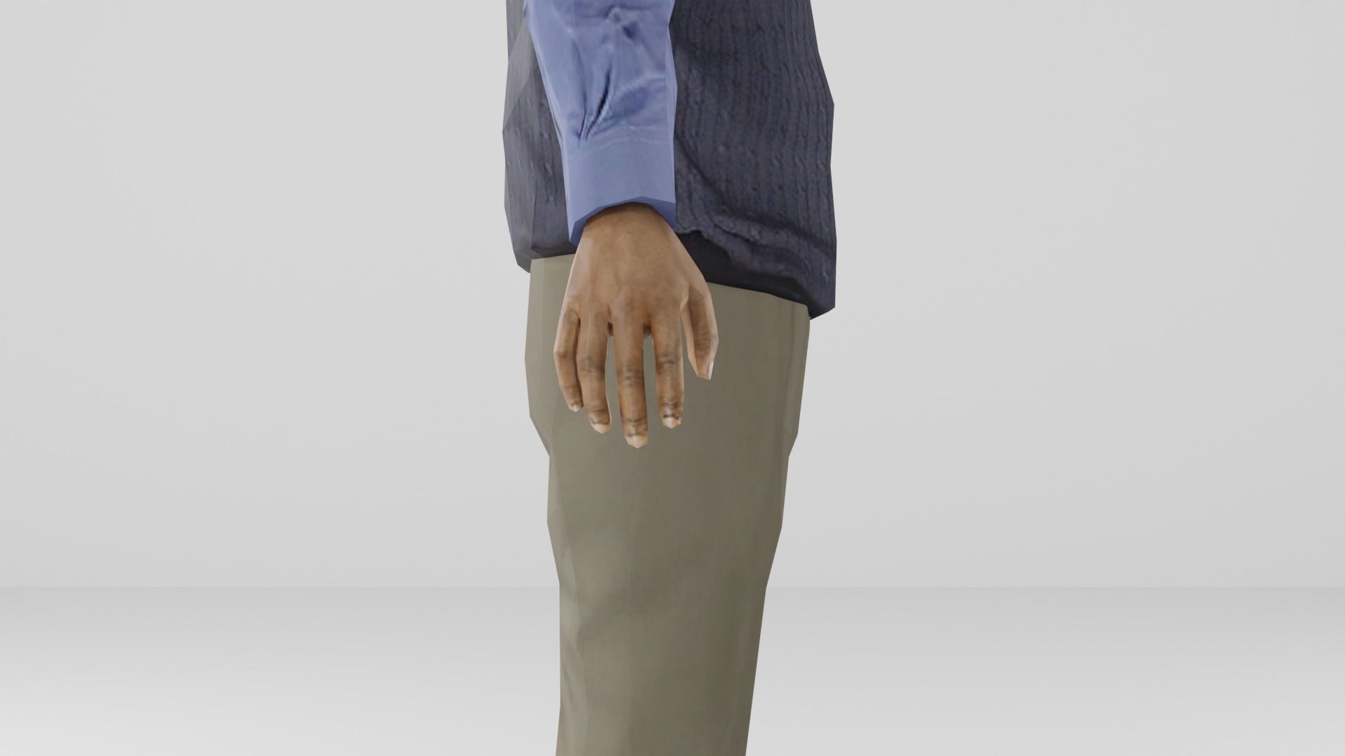 Men Business Low-poly 3D model_8