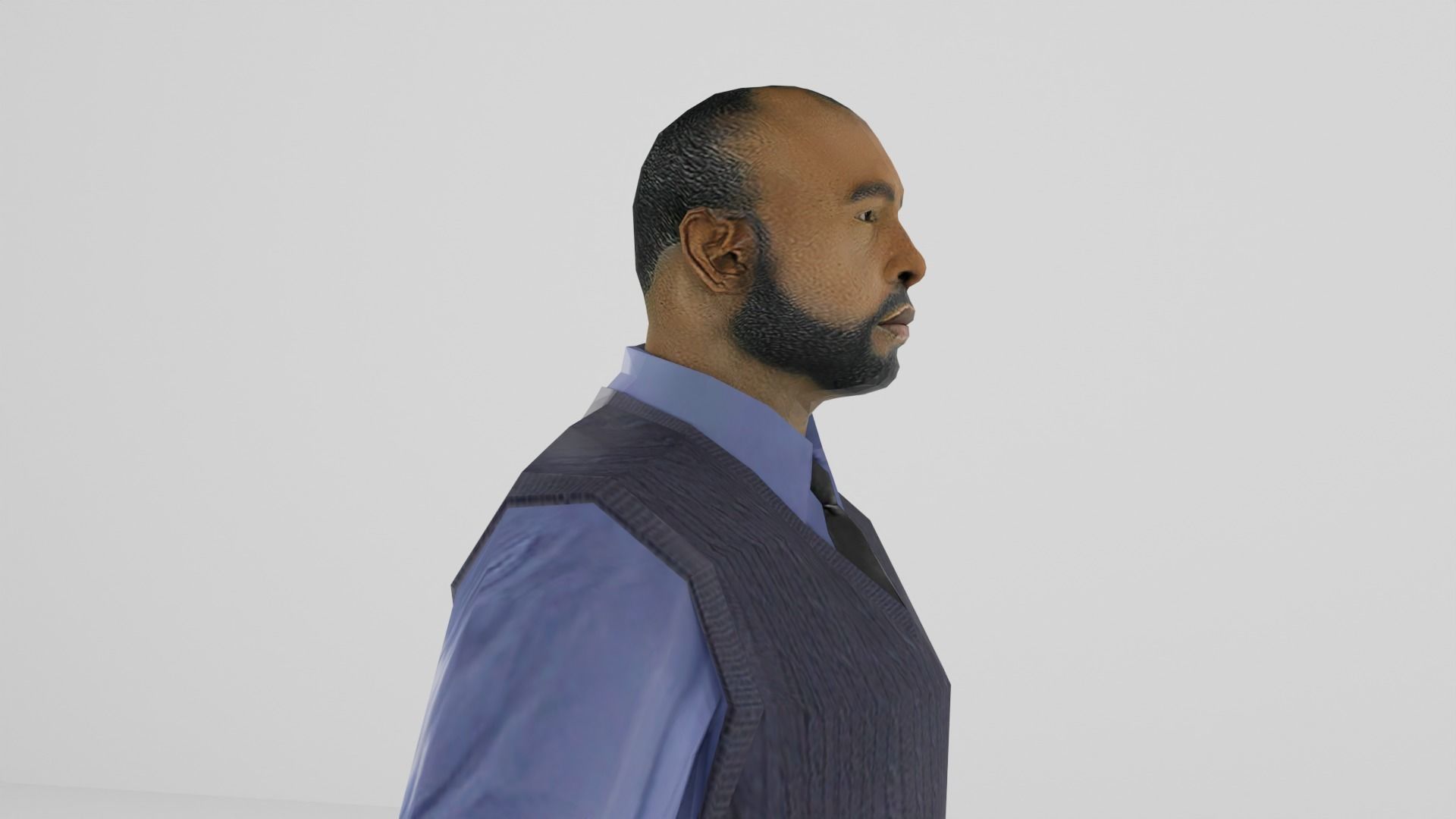 Men Business Low-poly 3D model_5