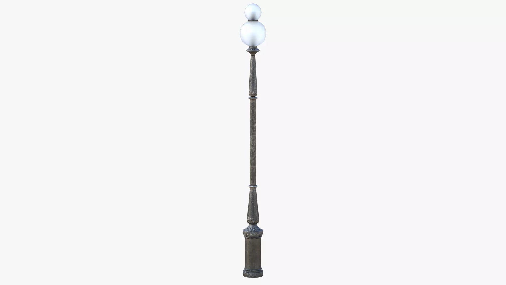 Street Lamp Low-poly 3D model_0