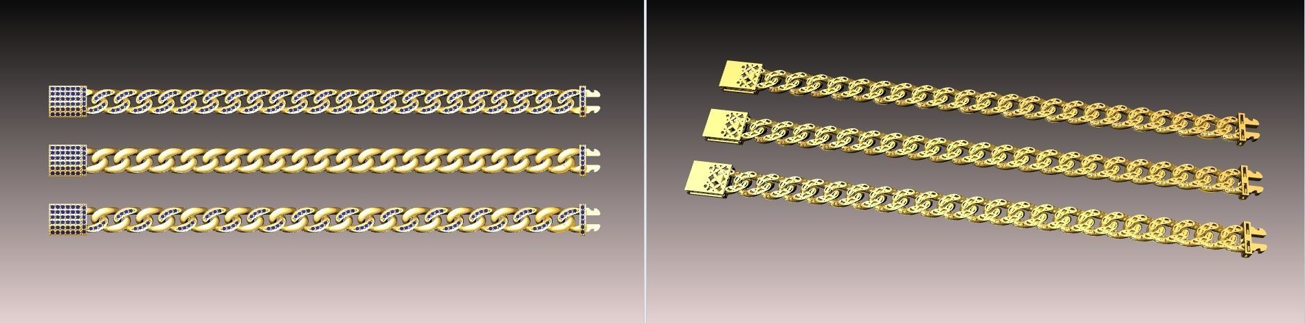 CUBAN LINK CHAIN 3D print model_2