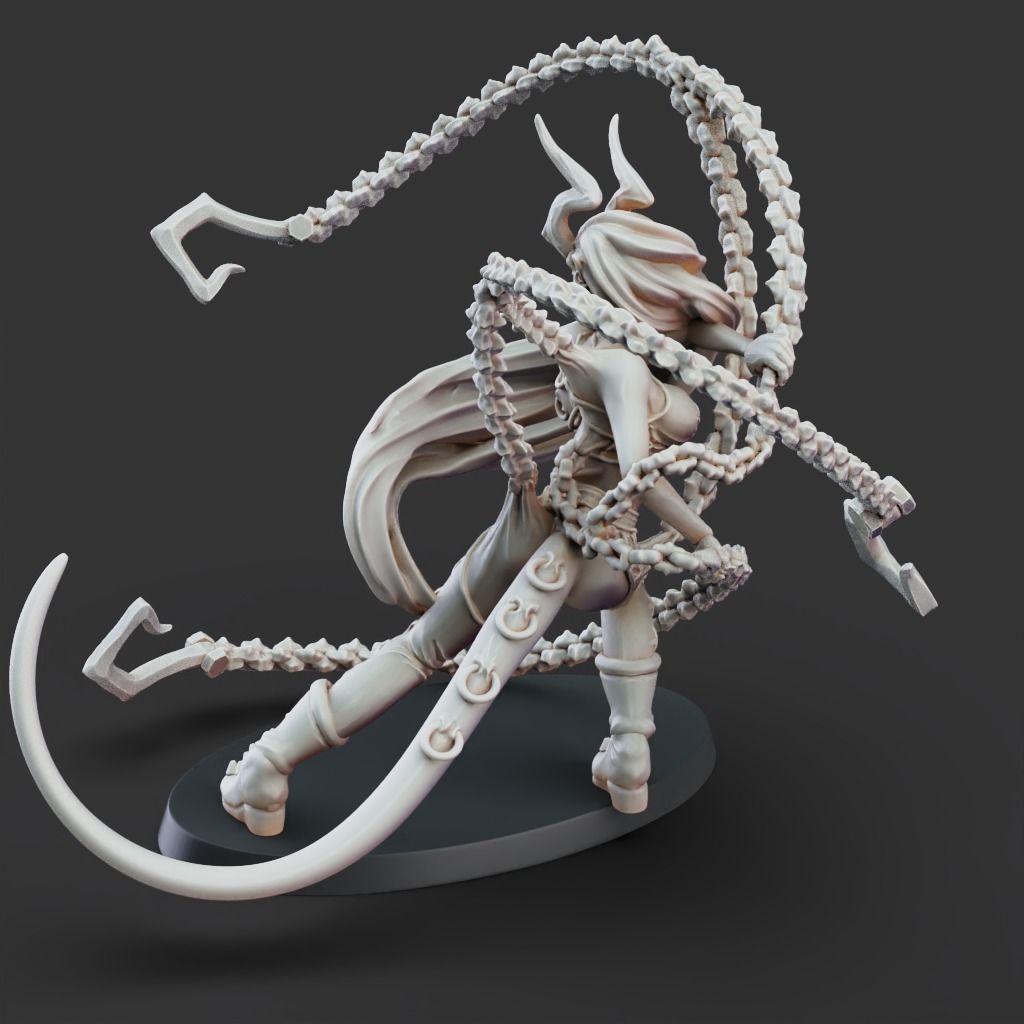 Zavari Paladin - 3D Printable TTRPG - PRESUPPORTED - 32mm Scale 3D print model_7
