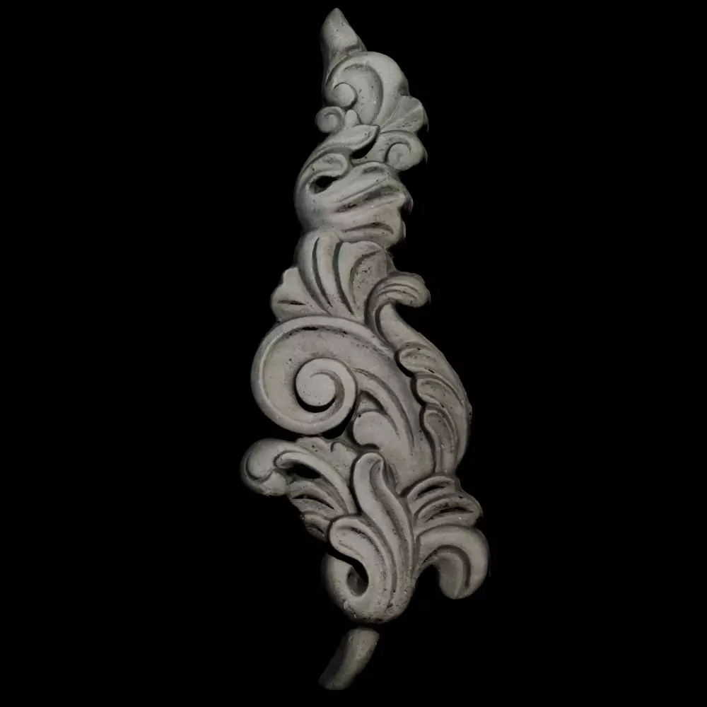 Floral ornamental pattern 3d model Free low-poly 3D model