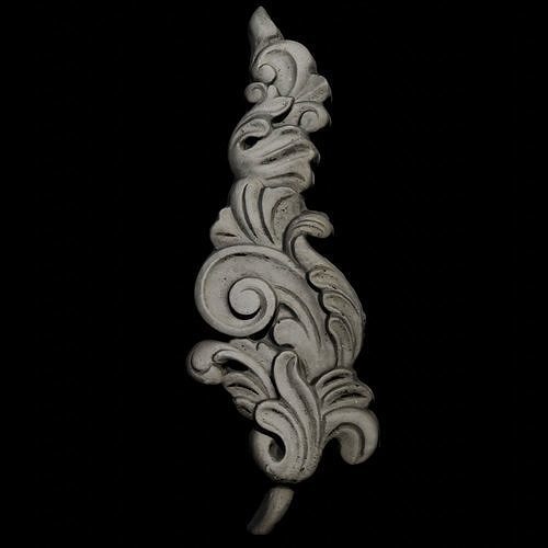 Floral ornamental pattern 3d model Free low-poly 3D model