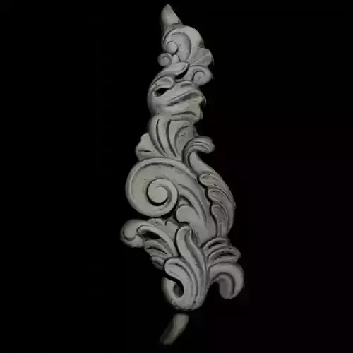 Floral ornamental pattern 3d model Free low-poly 3D model