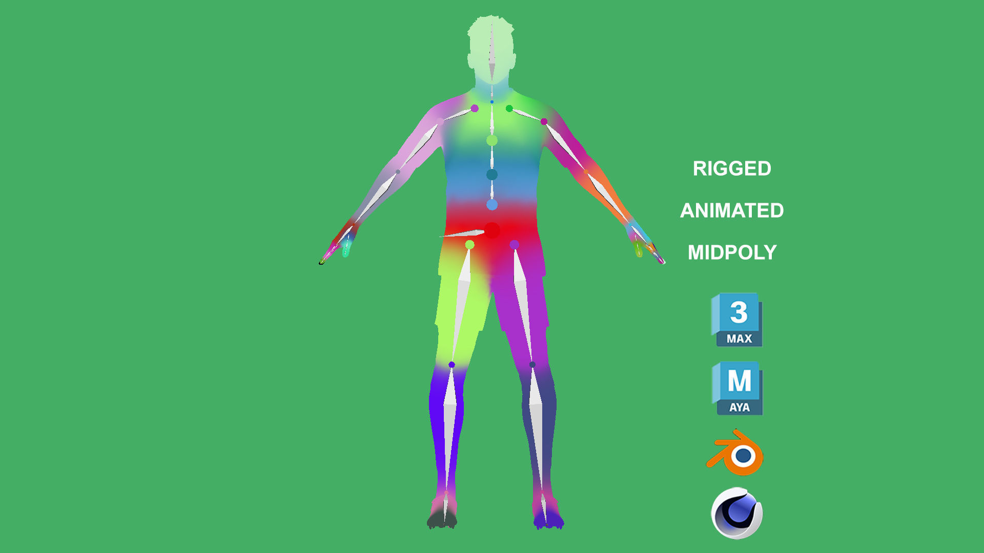 3D Rigged Rodrygo Real Madrid 2024 3D model_9