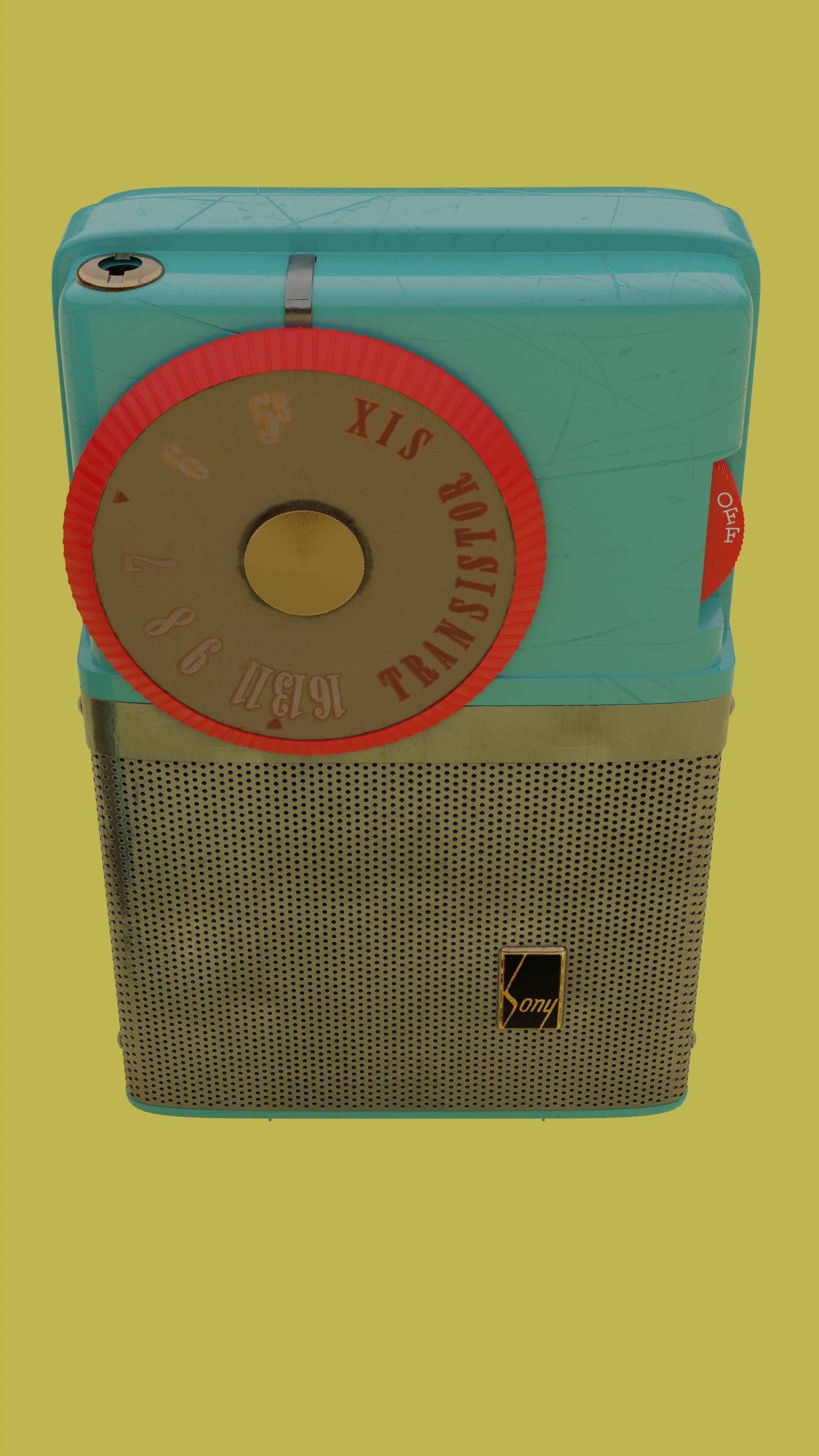 Sony TR-63 Transistor Radio 3D model_3