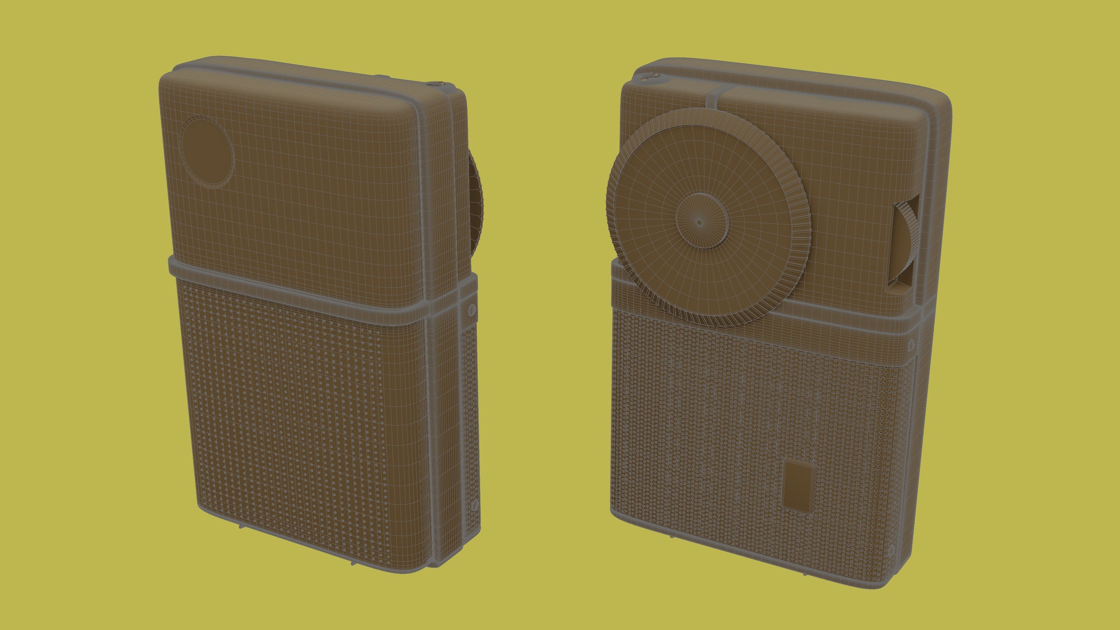 Sony TR-63 Transistor Radio 3D model_4