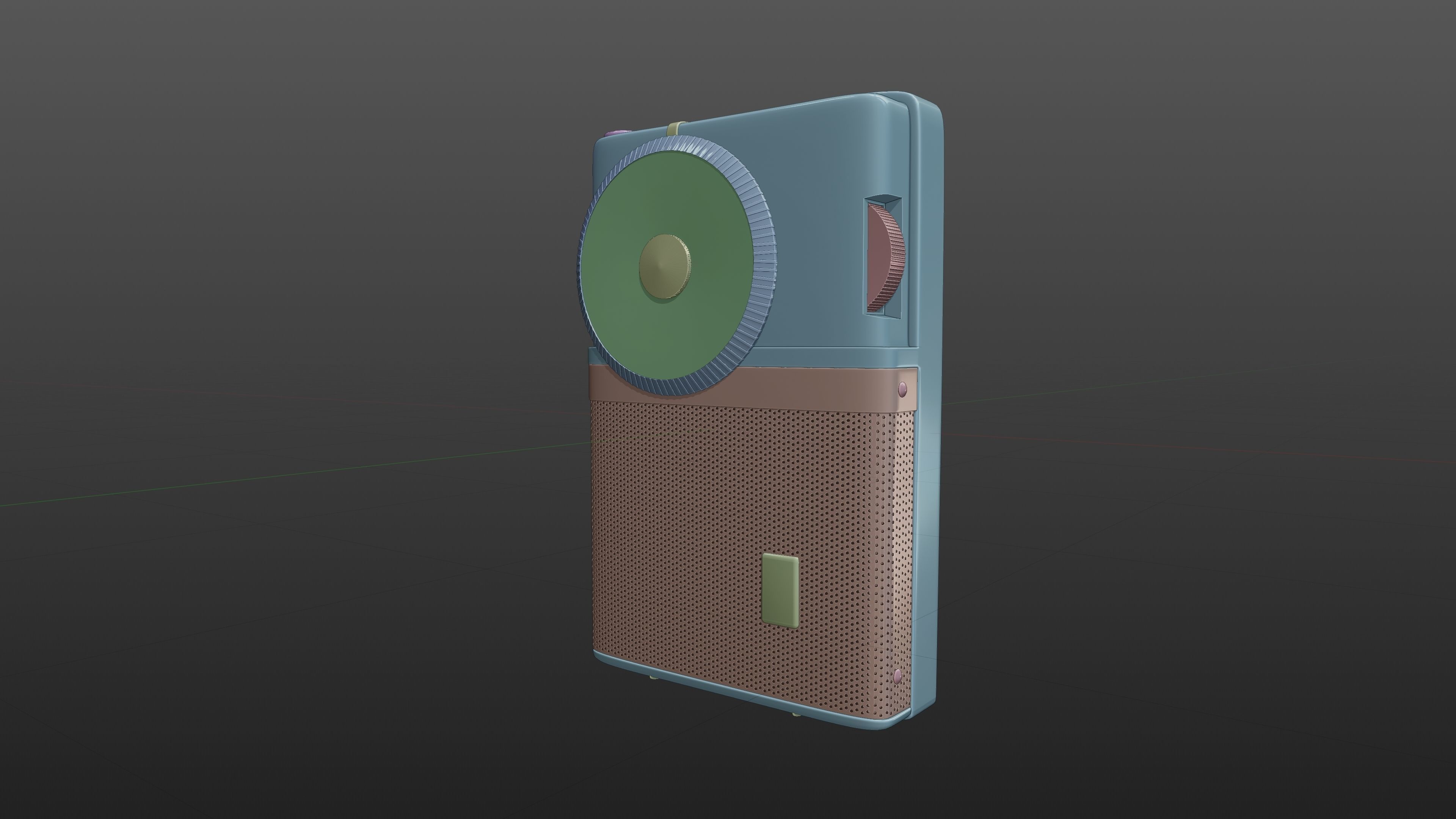 Sony TR-63 Transistor Radio 3D model_5