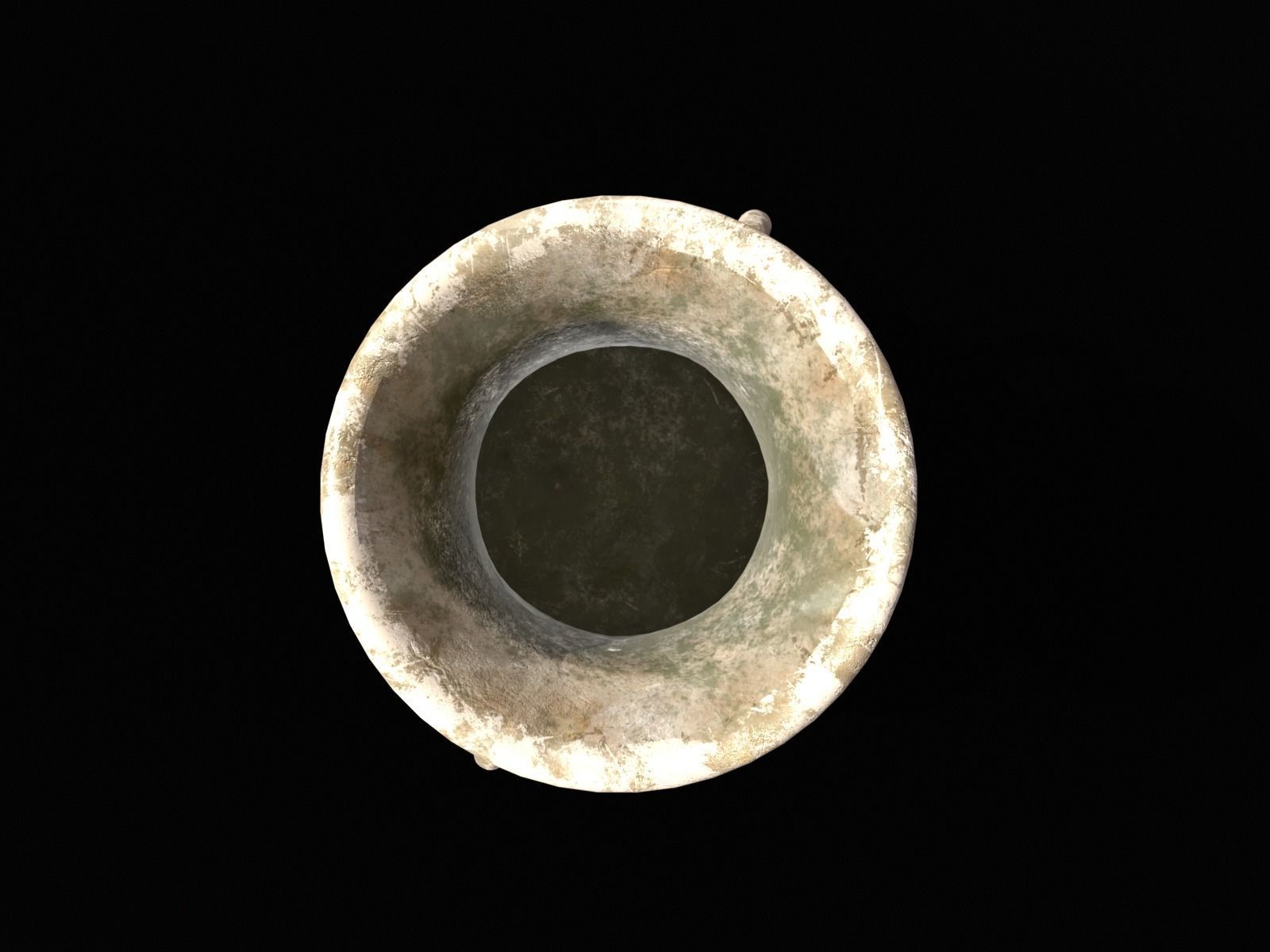 Old Elegant Marble Vase Low-poly 3D model_18