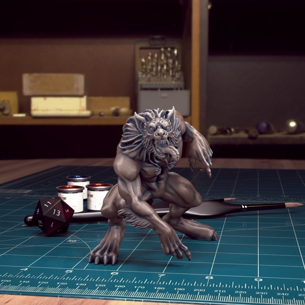 Werewolf Pack - Pre-Supported 3D print model_1