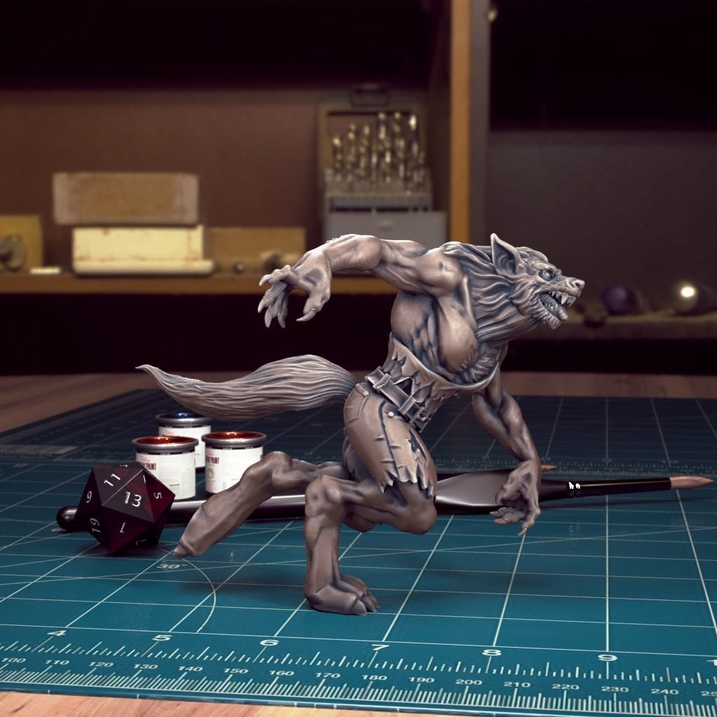Werewolf Pack - Pre-Supported 3D print model_19