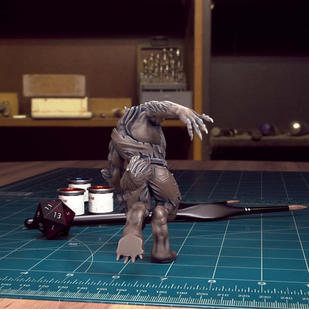 Werewolf Pack - Pre-Supported 3D print model_18