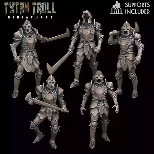 Animated Armour Pack - Pre-Supported 3D print model