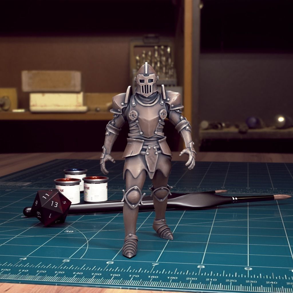 Animated Armour 04 - Pre-Supported 3D print model_1