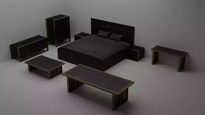 Modern luxorius Bronzegold Furniture for Bedroom and Living room